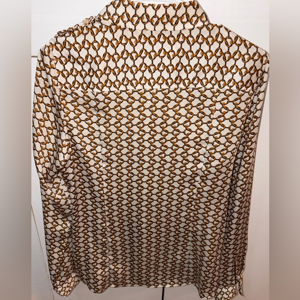 Chain Pattern Button-Up Shirt - Picture 6 of 6